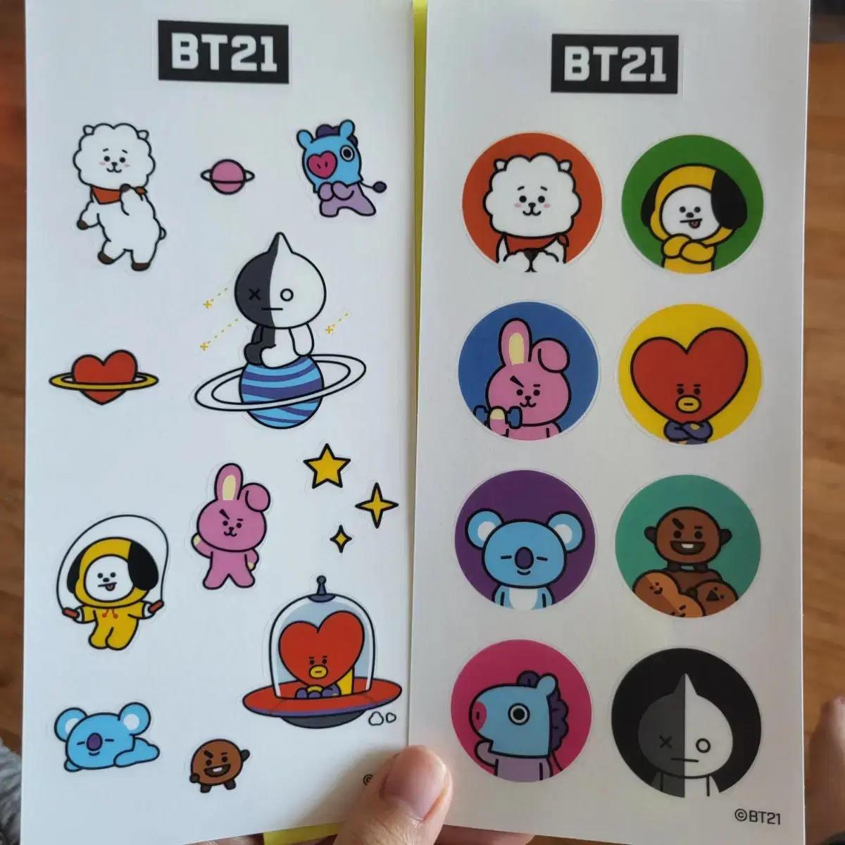 방탄소년단 디아이콘 한정판 스티커& BT21 공식 굿즈 새상품